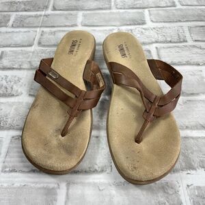G.H. Bass & Co. Sunjuns Women's Strappy Sandals Brown Size 9 M Casual Comfort